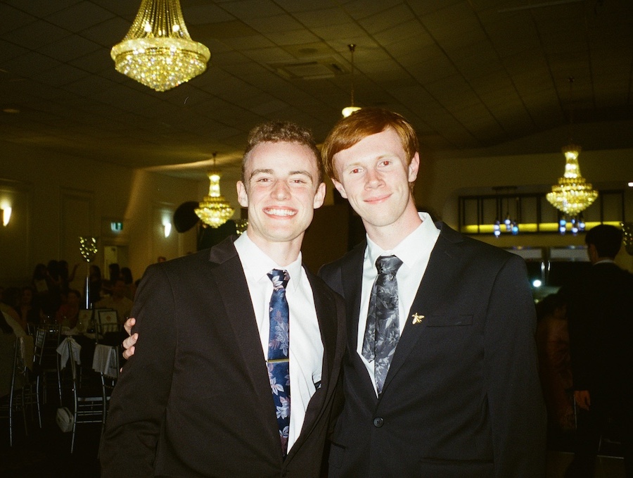 Graduation with Daniel (left)